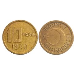 1940 - 1941 - 1942 Yılı 10 Para Lotu