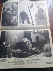 Hürriyet Gazetesi -  İsmet İnönü Albümü 3 - 29 Aralık 1973 - İsmet İnönü Eşi Mevhibe İnönü Çocukları Damadı Ve Kızıyla  Fotoğraf-  Eşi Mevhibe İnönü İle Daima Yan Yana Başbaşa Ve Her Zaman El Ele Dolaşırdı Fotoğraf - Celal Bayar'la Önce Dargındılar Sonra Böyle Barıştılar  Fotoğraf- Kıbrıs İçin Amerika'ya Gitmişti - Amerikan Başkanı Johnson'un İsmet İnönü'ye Saygısı Fotoğraf -Denizi Çok Severdi Böyle Çivilemeleri  Meşhurdu Fotoğraf - - Gazi Mustafa Kemal Atatürk'ün Yakın Dostuydu Fotoğraf - Sovyet Dışişleri Bakanı Gromiko'nun Eşiyle Fotoğraf - TBMM'nin 50. Yıldönümünde Çok Heyecanlıydı - Süleyman Demirel İle Kolkola Fotoğraf-  Bülent Ecevit İle Beraber Fotoğraf - Anıtkabir'e En Erken İsmet İnönü Gelirdi Fotoğraf - Ve Bir Tarih Son Yaprağını Böylece Kapadı Fotoğraf