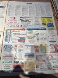 SABAH İSTANBUL GAZETESİ SABAH MELODİ GAZETESİ - 8 ARALIK 1999 - Erdal Bilallar-Eczaneler-Güzellik Rehberi-Sağlık Rehberi-Sabah Sarı Sayfalar-Şenol Baştakar-İstanbulluların dert köşesi-İstanbul’da Kültür Sanat-öğrenci polisleri- Kadıköy zirvesi - Şenol baştakar - bekir batı - çöpten bir örtü Ortaköy - Bekir batu - Hasan akgün - Beşiktaş iskelesi - sarıgülün farkı - Kartal yıkama atölyesi- Havaş otobüsleri iett otobüsünü geçti - Bahçelievler- belediye kapısında gözyaşı - çavuşbaşı - otomotiv rehberi - ilke otomotiv- aş gündüzler- güzellik rehberi - Abdullah bayram - Orbay tahtaişleyen- Musa gider - sevgi şahinoğlu - Nilgül balakul- Yavuz asdemir - belediyelerin iftar çadırları - Samandıra