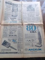 Milliyet Gazetesi - 20 Ocak 1968 - Televizyon Şebekesi Gelecek Yıl Kuruluyor - Devlet Otoritesi İle Alay Edenler 2 Yazan Abdi İpekçi Köşe Yazısı - Kalp Naklinde Bir Engel Daha Aşılıyor Organ Reddini Bir Önleyici Bir Usul Bulundu - Boğaz Köprüsü Projesini İngiliz Firma Yapacak - Boraksı Etibank'ın İşletmesi İstendi - Orhan Kemal'in Yalova Kaymakamı Piyesi Ulvi Uraz'ın Tiyatrosunda Büyük Bir Başarı Kazandı - Sülün Osman Şarkıcılığa Karar Verdi - Alptekin Viyana Delisi Yazan Ahmet Kozanoğlu Çizen Abdullah Turhan - Abdülcanbaz'ın Maceraları Çizen Turhan Selçuk - Sokaklardan Bir Kız Yazan Orhan Kemal Yazı Dizisi - Çağın En Büyük Cinayetleri Yazan Kurt Singer Yazı Dizisi - Karagöz Armağanı 1968 - İstanbul'un İlginç Gece Kulüplerinden Viski A Go Go Fotoğraf - Durul Gence - Dormen Sanatçıları Büyük Kaza Atlattı - Ahmet Berman'a Sessiz Jübile - Can Bartu'nun İtalya'da Ameliyat Oluşu Senatoda Tartışıldı - Ankaragücü Trafik Kazası Geçirdi - Beşiktaş Stadı 30.000 Kişi Olacak - Muhammed Ali Clay