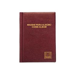TEKSÖZ MC/12 Madeni Para Albümü Kapamalı 120 Adetlik Bordo