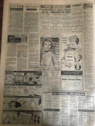 YENİ SABAH GAZETESİ 5 ŞUBAT 1959 YIL :21 SAYI :7158--Menderes ,Karamanlisle  yarın Zürih de görüşecek --Polis Tarabya  metropolidi hakkında takibata geçti --Zonguldak limanında  bir şilep batmak üzere ---15 Silahlı şahıs bir trenden kadın kaçırdı ---Bir bekçi adliye  önünde kayınpederini öldürdü --Bir gazeteci daha dün mahkum oldu --72 lik kadın ikiz çocuk doğurdu ---Kültür Meydanı :Siyavuşgil --İstanbul Rehberi ---Irak ta imamlar ,Komünizme karşı CİHAT ile ettiler --60 senelik iki aşık nihayet evlendiler ---Beş el ateşle 3 kişiyi yaraladı ---Bütçe Encümeninde imar vekili şiddetle tenkid edildi --Milli lig 21 Şubat ta başlıyor --Karagümrük Beşiktaş ı 1-0 Mağlup Ederek Üçüncü Oldu ---Kaleci Adil için Galatasaray temsilcisi Kahire ye gidiyor --Akdeniz oyunlarında atletizm yer almıyor --Basına isbat hakkı adliye--Sucuk yapılan yerde domuz eti bulundu --Bir uçak 73 yolcu ile Newyork civarına düştü--Banka kredileri kar hadlerine göre ayarlanacak --