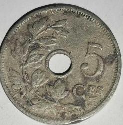 BELÇİKA 1907    5 CENTIM
