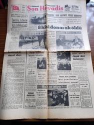 Son Havadis Gazetesi - 17 Ocak 1967 - Temyizdeki Rüşvet Olayı Yazan Mümtaz Faik Fenik Köşe Yazısı - Savcılık Eski Emniyet Müdürü Ahmet Demir Hakkında Tahkikat Açtı - Şiddetli Tipi Hayatı Felce Uğrattı 8 Kişi Donarak Öldü - Başbakan Süleyman Demirel Ankara'ya Döndü - Turhan Feyzioğlu Bülent Ecevit'e Ağır Cevap Verdi Rejime Kastedenlerin Karşısında Birleşmeliyiz- Büyü Yapan Musevi Abraham Marzuhi 2 Yıl Ceza Aldı - Gülbeyaz Yazan Ragıp Şevki Yeşim Yazı Dizisi - Hz. Ali Ve Suffin Muharebeleri Hazırlayan Yusuf Ziya İnan Yazı Dizisi - Aradığım İnsan Yazan Perihan Parla Yazı Dizisi -  Fezada Savaş Çizgi Roman - Kara Sinan'ın Yeni Macerası Bir Elmanın Yarısı Çizen Yücel Köksal  - Cibali Karakolu - Adı Aylin Namı Diğer Türkan Şoray Ve Ediz Hun Fotoğraf - İslam'ın Dört Halifesi Yazan Zuhuri Danışman Yazı Dizisi - Milli Futbolculara İzin Verilmeyince Fenerbahçe Spor Toto Turnuvasından Çekildi - Şampiyonluğa Gidiyoruz Diyen Adnan Süvari Gegiç'ij Hücum Taktiği Hatalı İdi Dedi - Haftanın Takımı