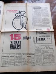 Son Havadis Gazetesi - 17 Ocak 1967 - Temyizdeki Rüşvet Olayı Yazan Mümtaz Faik Fenik Köşe Yazısı - Savcılık Eski Emniyet Müdürü Ahmet Demir Hakkında Tahkikat Açtı - Şiddetli Tipi Hayatı Felce Uğrattı 8 Kişi Donarak Öldü - Başbakan Süleyman Demirel Ankara'ya Döndü - Turhan Feyzioğlu Bülent Ecevit'e Ağır Cevap Verdi Rejime Kastedenlerin Karşısında Birleşmeliyiz- Büyü Yapan Musevi Abraham Marzuhi 2 Yıl Ceza Aldı - Gülbeyaz Yazan Ragıp Şevki Yeşim Yazı Dizisi - Hz. Ali Ve Suffin Muharebeleri Hazırlayan Yusuf Ziya İnan Yazı Dizisi - Aradığım İnsan Yazan Perihan Parla Yazı Dizisi -  Fezada Savaş Çizgi Roman - Kara Sinan'ın Yeni Macerası Bir Elmanın Yarısı Çizen Yücel Köksal  - Cibali Karakolu - Adı Aylin Namı Diğer Türkan Şoray Ve Ediz Hun Fotoğraf - İslam'ın Dört Halifesi Yazan Zuhuri Danışman Yazı Dizisi - Milli Futbolculara İzin Verilmeyince Fenerbahçe Spor Toto Turnuvasından Çekildi - Şampiyonluğa Gidiyoruz Diyen Adnan Süvari Gegiç'ij Hücum Taktiği Hatalı İdi Dedi - Haftanın Takımı