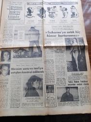 Akşam Gazetesi - 22 Şubat 1967 - İhtilalci Milli Devrim Ordusu Teşkilatı Başkanı Mucip Ataklı'dır - Film Yıldızı Salih Güney Nevin Sarıoğlu'nu Eve Kapatmış - Marlon Brando Otel Borcunu Amerika'da Verecek - Kıbrıs Ve Barzani Konusunda Irak'la Görüşüldü - Karadeniz Üniversitesinde Süresiz Boykot Var - Milli Takım Ve Galatasaray'ın Efsane İsmi Turgay Şeren Evlendi Fotoğraf - İstanbul Valisi Vefa Poyraz Belediyeyi Suçladı - Dağlar Benimdir Yazan ve Çizen Suat Yalaz - Sayın Sunay Siz A.P. li Değilsiniz Yazan Çetin Altan Köşe Yazısı - Beynelmilel Köpek Sergisi - Elizabeth Taylor Ve Richard Burton Oscar'a Aday Gösterildi - Şehzade Bayazıt İran'da Yazan Ve Çizen Ratip Tahir Burak - Aşk Meleği Çizen Ethem Çalışkan - Avrupa'da Yasak Aşklar Celalettin Çetin Yazıyor - Yayın Dünyası Köşesi - Türk Edebiyatında Hikaye Ve Roman - Berlin Ve Münih Yazan Haldun Taner - Türkiye İrlanda Maçı Saat 15.00 de Başlayacak Maçı Radyo Yayınlayacak - Milli Takımımız Bugün 122. Maçını Oynuyor - İrlanda'da Cantwell