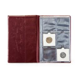 TEKSÖZ MC/6 Madeni Para Albümü Kapamalı 60 Adetlik Bordo