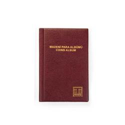 TEKSÖZ MC/6 Madeni Para Albümü Kapamalı 60 Adetlik Bordo