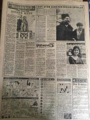 YENİ SABAH GAZETESİ 1 ŞUBAT 1959 YIL :21 SAYI :7154---Kasım Gülek Ben vazifemi yaptım dedi ---Orta Anadolu Ovaları da sel tehdidi altında --Bir Gençlik Vekaleti Kurulması İsteniyor ---440 Milyon dolarlık dış borçlar taksite bağlandı ---Eski Amerikan Elçisi Mc Ghee İstanbul da --PER uçağını kaçıranlar dün şehrimize getirildi --Gümrüklerde ,hangi malların tevzi dışı bırakıldığı bilinmiyor ---5 Yaşında bir çocuk polisin elinde kaldı ---Bir Komünist uşağının savurduğu hezeyanlar ---Ayak bastı parası :Siyavuşgil ---İstanbul Rehberi ---Albay A.Arif iddia ediyor :Kasım ı ben başvekil yaptım --Edebiyat Fakültesine 480 talebe alınacak ---Rus Atom Şehrinin Esrarı Çözüldü---I.Spor Beşiktaş oynuyor --Modaspor Fenerbahçe yi 67-60 mağlup etti --K.Paşa ,Galatasaray ı dün terletti :2-4---Darüşşafaka Galatasaray karşısında  galibiyeti kaçırdı --Vefa yı nihayet dün B.Spor yendi :3-2---Türkiye milli olimpiyat komitesinin kararları ---Kızlararası voleybolda Fenerbahçe şampiyon ---