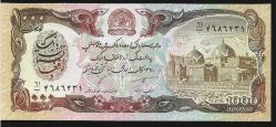 ** AFGANİSTAN ( 1.000 * AFGHANİS ) 1370 (1991 ) ÇİL