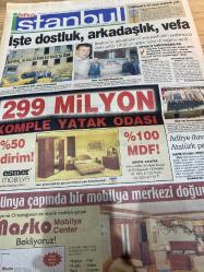 SABAH İSTANBUL GAZETESİ SABAH MELODİ GAZETESİ - 23 Ekim 1999 - Erdal Bilallar-Eczaneler-Güzellik Rehberi-Sağlık Rehberi-Sabah Sarı Sayfalar-Şenol Baştakar-İstanbulluların dert köşesi-İstanbul’da Kültür Sanat-ikiler tekstil-Sümer holding-Şirin Karapınar-Halil böke-Yaşar Büyük-Hikmet Yalpı-Eşref Yavuz-Yavuz asdemir-Derimod shop-ıdea nuova-Beykoz vakıfbank-Bostancı çamaşırcı-Kadıköy kalamış-Avcılar-Hüseyin Irmak-İGDAŞ-Bayram Şen-Recep Aydın-Yılmaz Kan-Asfa yıldızkent konut-Levent otomotiv-Boyut motorlu araçlar-esmer mobilya-masko mobilya