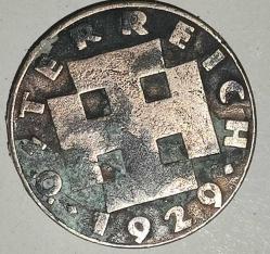 AVUSTURYA 1929  2 GROSCHEN