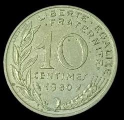 Fransa 1980 10 Centimes