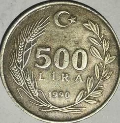 TÜRKİYE  1990   500  LİRA