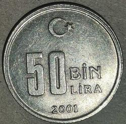 LOT.13 » TÜRKİYE  2001   50 BİN  LİRA