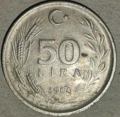 TÜRKİYE  1984   50  LİRA