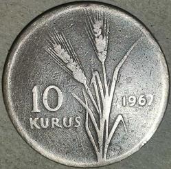 TÜRKİYE  1967  10 KURUŞ