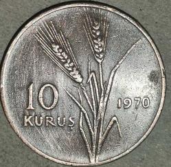 TÜRKİYE  1970  10 KURUŞ