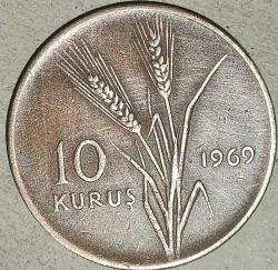 TÜRKİYE  1969  10 KURUŞ