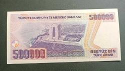 7 Emisyon E 86 seri 500 Bin Lira Çil