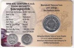 1999 50.000 Lira Şarapçılık Özel Folderında
