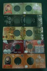 5 Adet Boş Madeni Para Folder Kapama Kit