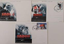 2003 BEŞİKTAŞ JİMNASTİK KULÜBÜ'NÜN 100.YILI İKİSİ NADİR İLK GÜN DAMGALI POSTA KARTLARI VV1 ÇOK NADİRDİR