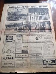 Ulus Gazetesi - 16 Ekim 1960 - Köpek Davası 20 Ekim Tarihine Birakldo- Savcı Celal Bayar Ve İbrahim Ökmen'in Memuriyetten Mahrumiyetlerini İstedi - İdamı İstenen 6 7 Eylül Sanıkları 60'ın Üstünde - Celal Bayar Ve Nedim Ökmen İçin İstenen Cezalar - Celal Bayar'ın Kızı Nilüfer Gürsoy Dünkü Duruşmayı Takip Etti - Celal Bayar Köpek Davasında Kendini Savunurken Fotoğraf - Nedim Ökmen Niçin İstifa Etmediniz Suali Karşısında Susuyordu Fotoğrafı - Basın Konusunda Görüş Ayrılığı Yazan Cihad Baban - Çinli Kızın Aşkı Yazan Paul Ernest Yazı Dizisi - Tarihi Duruşmadan Notlar - Yüksek Adalet Divanı Tarafsızlığıyla Dünya Adalet Tarihinde Mümtaz Bir Yer Alacak - Adnan Menderes'in Avukatı Burhan Apaydın - Yassıada'da Düşükler Adalet Huzuruna Çıktı Yazan Teoman Karahun - Yassıada Mektubu Yazan Kemal Zeki Gencosman - Muhittin Kılıç Bari Başkanı - Fenerbahçe İzmir'de Rekor Kırdı 7 1 - Gençlerbirliği İstanbul'da Beykoz'a 2 0 Yenildi - Yassıada  Adalet Tecelli Ediyor Fotoğraflar - Yayla Makarnası