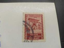 Mektup Zarfından Kesilmiş  / Postadan Geçmiş Pul Filateli - Damgalı - KONYA KARATAY KAPISI, 5 KURUŞ - Türkiye Cumhuriyeti