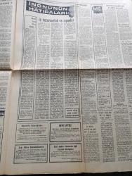 Ulus Gazetesi - 18 Şubat 1968 - İsmet İnönü'nün Hatıraları Anlatan İsmet İnönü Hazırlayan Sabahattin Selek Yazı Dizisi - Ahmet İzzet Paşa Kimdir - Toprakta İstediğimiz Düzen Değişikliği Atatürk'ün Vasiyetidir- Cengiz Nayman Cumhurbaşkanının Dış Gezileri Hakkında Konuştu - İlyas Kılıç CHP Anayasa Dışı Her Davranışın Karşısındadır Dedi - İstanbul'da Su İhtiyacı Çekmece'deki Gollerden Karşılanacak - Nazilli'de İşçi Çocukları için Modern Yuva Açıldı - Böyle Kazanılır Ekmek Parası Yazı - Haftada Bir Gün Yazan Mehdi Zıt - Vietnam'da Nükleer Silah Mı Yazan Ahmet Şükrü Esmer Köşe Yazısı - Fenerbahçe Eskişehir Maçı - Beşiktaş Feriköy'e Dün Şans Tanımadı - Sanlı Sarıalioğlu Fotoğraf - Kış Olimpiyat Oyunları - Bugün Kimin Maçı Var Program - At Yarışları - Türkiye Boks Şampiyonası Devam Ediyor - Hacettepe Dün Gençlerbirliğinden İki Puan Aldı - Sarıyer de Lider İstanbulspor'u 2 1 Yendi