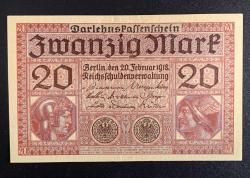 Almanya 1918 20 Mark ÇA-