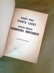 Almanca - Türkçe Teknik Lügat (Ciltli)