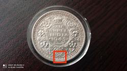 1945 HALF RUPEE İNGİLTERE HİNDİSTAN'I
