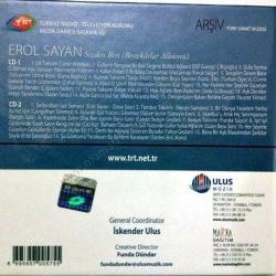 Bestekarlar albümü Erol SAYAN Sizden biri / TRT Arşiv serisi - Cd