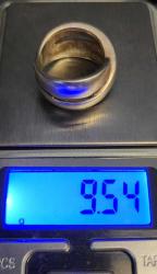 ESKİ GÜMÜŞ YÜZÜK 9,54 GRAM 925 AYAR.