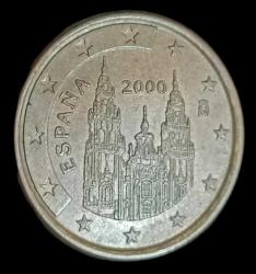 İspanya 2000 5 Euro Cent