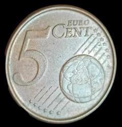İspanya 2000 5 Euro Cent