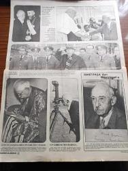 Hürriyet Gazetesi - İsmet İnönü Albümü 2 - 28 Aralık 1973 - İsmet İnönü Yorgun Yılların Yorgun Adamıydı - İsmet İnönü Adnan Menderes'le Kahkaha Atarken Fotoğraf- 54 Yıllık Eşi Mevhibe Hanım Onun En Büyük Arkadaşıydı - Erzincan Felaketinin Unutulmaz Hatırası - Roosevelt ve Churchill İle Birlikte - Şanlı Yavuz Zırhlısını Uğurlarken - Recep Peker - Tevfik Rüştü Aras - Von Papen Hayrandı - İsmet İnönü Ragıp Gümüşpala - Makarios Onun Gözlerinden Büyük Yurt Sevgisini Okuyordu -  İki Asker Birarada İsmet İnönü ve Cemal Gürsel - İsmet İnönü Talat Aydemir Ve Arkadaşlarının Devlete Karşı Giriştikleri İhtilal Teşebbüsünü Kan Dökülmeden Bastırmıştı  - Günlük Çalışmalarda Devamlı Not Tutardı - İsmet İnönü Top Dürbünü Başında Fotoğraf