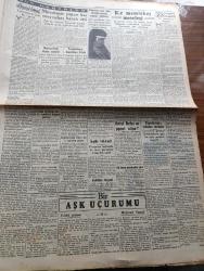 Cumhuriyet Gazetesi - 18 Nisan 1941 - Akdeniz Muharebeleri Yazan Yunus Nadi Köşe Yazısı - Amerikan Tersanelerinde İlk Olarak Tamir Edilen İngiliz Harb Gemilerinden Malaya Zırhlısı Fotoğraf - Garb Çölü Sınırında Alman Tazyiki Gittikçe Kırılıyor - Milli Şef İsmet İnönü'nün Tetkikleri - Amiral Darlan Ne Yapmak İstiyor - İngiliz Yunan Hattı Yarılmadı - Yugoslav Ordusu Teslim Oldu - Bir Japon Gazetesine Göre İran Sovyet Münasebatı Bozuluyormuş - Küçük Hikâye Hasret Şarkısı Yazan Mükerrem Kamil Su - Tramvayda Kadın Biletçiler İşe Başladı Fotoğraf - Tophanede Yeni Bir Yolcu Salonu - Yugoslavya Ana Kraliçesi Mari'nin Hazin Sözleri - Mevsimsiz Yağan Kar Meyveleri Harap Etti - Edebi Roman Bir Aşk Uçurumu Yazan Mahmud Yesari Yazı Dizisi - Burhan Felek Köşe Yazısı - İki Esir Yazan Lajos Zilahy Yazı Dizisi - İstanbul Lisesi'nin Spor Bayramı - Alemdar Davutpaşa Maçı Fenerbahçe Stadında - Fransız Tiyatrosunda Halk Sanatkarı Naşid Ve Yaban Gülleri - Turan Tiyatrosunda Yavrunun Gecesi Hamiyet Yüceses