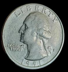 Amerika 1991 P Qaerter Dolar