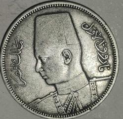 MISIR 1939   5 PIASTRE  GÜMÜŞ  7 GRAM