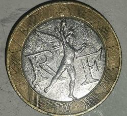 FRANSA 1990  10 FRANK