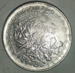 FRANSA 1973   5 FRANK
