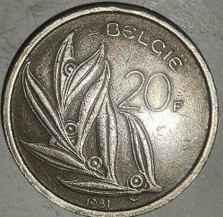 BELÇİKA 1981  20 FRANK