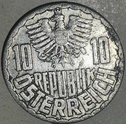 AVUSTURYA 1955    10 GROSCHEN