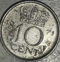 HOLLANDA 1971  10 CENT
