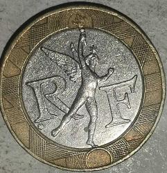 FRANSA 1989  10 FRANK