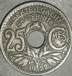FRANSA   1920    25  CENTIMES