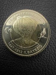 İkinci Beyazıd 2024 Padişahlar Serisi 1 TL Bimetal Hatıra Parası. Çil