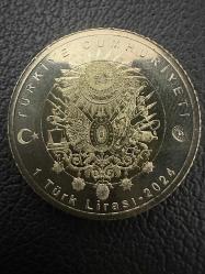 Birinci Mehmed (Çelebi Mehmed) 2024 Padişahlar Serisi 1 TL Bimetal Hatıra Parası. Çil